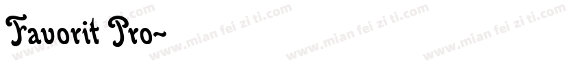 Favorit Pro字体转换